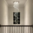 thumbnail image 3 of SEFINN FOUR Modern Spiral Design Crystal High Ceiling Pendant Light Chandelier for Living Room Hotel Stairs Foyer Entryway H87", 3 of 8