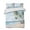 Blue, variant on Quilts Full Size, Summer Beach Palm Tree Soft Comforter Bedding Set for Bed, Blue Coastal Tropical Ocean Lightweight Quilted Bedspread with Pillow Cover(2 Pieces) for All Season, 78x90 Inch