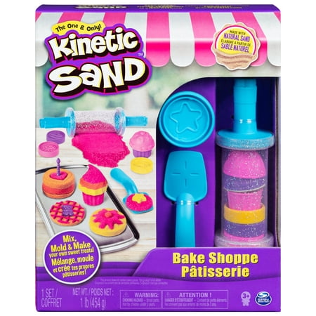 Kinetic Sand, Bake Shoppe Playset with 1lb of Kinetic Sand and 16 Tools and Molds, for Ages 3 and