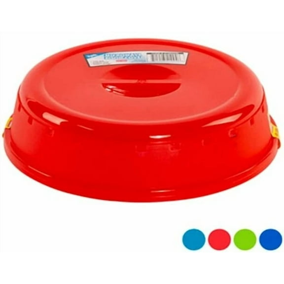 Set Of 2 Plastic Microwave Plate Covers With Steam Vents In Lid Food Splatter