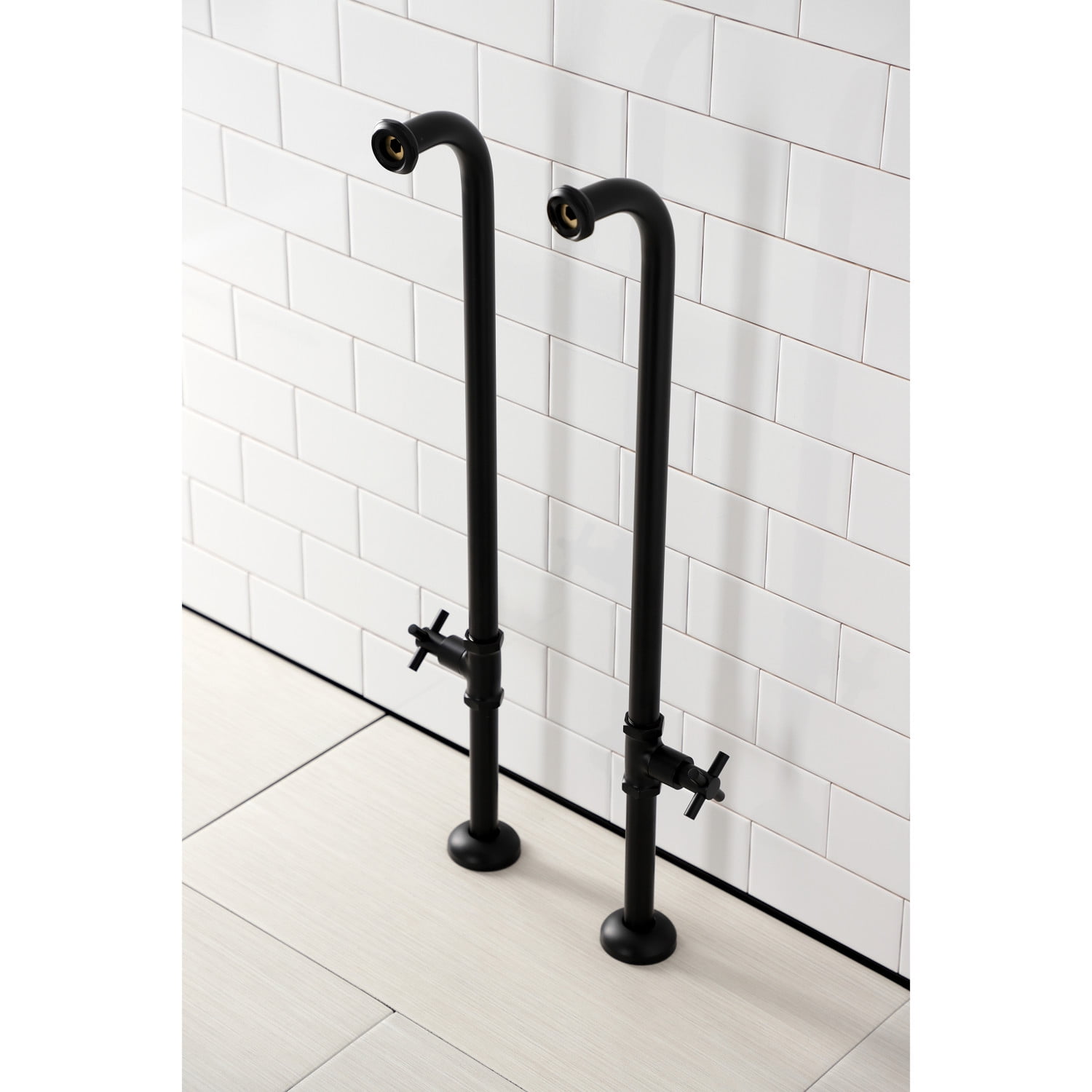 Kingston Brass AE810S0DX Concord Freestanding Tub Supply Line, Matte Black