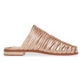 thumbnail image 3 of Cecelia New York Gloria Slide Sandal Rose Gold Closed Toe Caged Mule Flats (Rose Gold, 8), 3 of 6