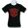 Transformers Autobot Distressed Symbol Black T-Shirt-Men's XLarge