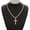 Golden-6mm24inch-2, variant on Iced Out Hip Hop Cross Pendant Necklace Miami Cuban Link Chain 14K Gold Plated Bling Crystal Anti-Tarnish Thick Men Fashion Party Jewelry Gift