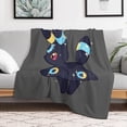 thumbnail image 3 of Pokemon Eevee Umbreon Throw Blanket Cute Flannel for Boys Girls Men Women, 3 of 7