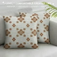 thumbnail image 3 of ARISTURING  Modern Boho Throw Pillow Cover, Decorative Pillow Cover for Couch, Sofa, Bed, Rust Ethnical Dots,, 3 of 5