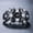 Black, variant on Elneeya Clearance Rings for Women Women's 925 Silver Plated Inlaid Zircon Gem Ring