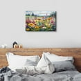 thumbnail image 3 of Colorful Wildflower Wall Art Rustic Farmhouse Floral Scenery Picture Decor Watercolor Flower Landscape Canvas Painting Daisy Poppy Poster Prints Artwork for Living Room Bathroom Home Decoration, 3 of 3
