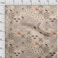thumbnail image 3 of oneOone Silk Tabby Light Brown Fabric Asian Japanese Pattern Sewing Material Print Fabric By The Yard 42 Inch Wide, 3 of 5