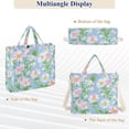 thumbnail image 6 of FORMRS Womens Corduroy Tote Bag Crossbody Shoulder Handbag with Pocket, Blue Floral, 6 of 7