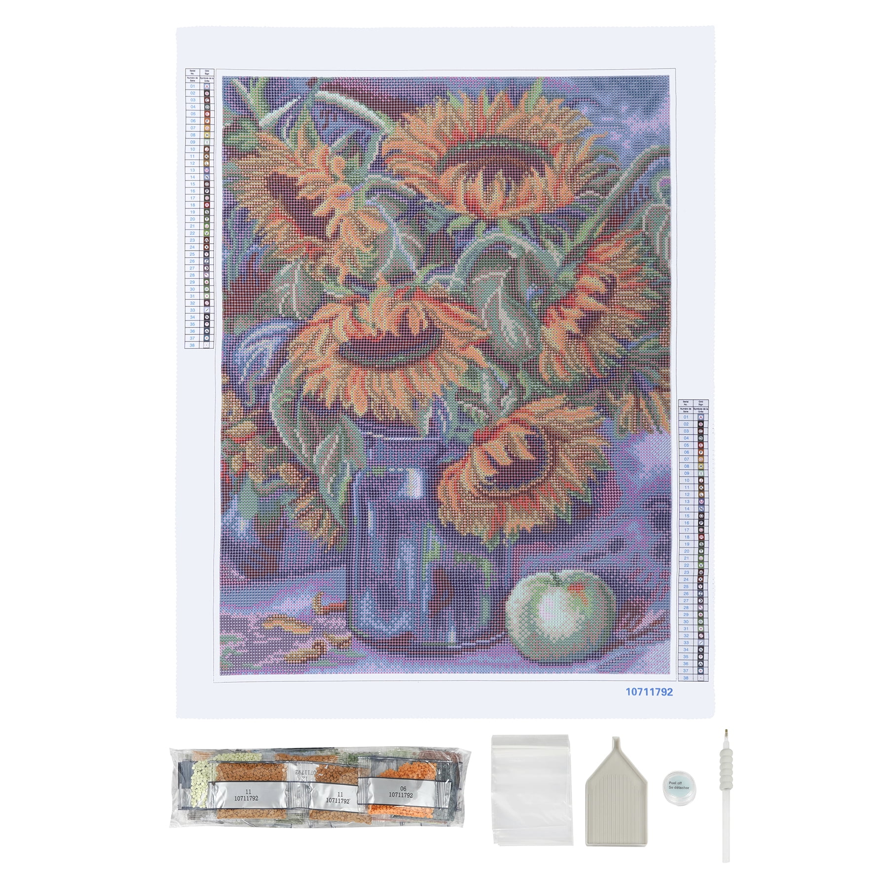 Sunflower Bouquet Painting Diamond Art Kit by Make Market - Full Drill with Gems & Tools - 18" x 24" Canvas - 6 Pack