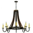 thumbnail image 4 of Meyda Tiffany 135754 Barrel Stave Madera 8 Light 50" Wide Taper Candle Style Chandelier -, 4 of 5