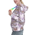 thumbnail image 2 of Kdxio Owl And Floral Print Womens Oversized Hoodies Sweatshirts Hooded Pullover Tops Sweaters Casual-XX-Large, 2 of 7