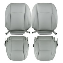 Molaner Driver and Passenger Side Bottom and Top Lean Back Replacement Perforated Leather Seat Cover Gray Compatible Lexus ES350 2007-2012