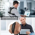 thumbnail image 4 of Men Shapers Adjustable Posture Corrector for Shoulder Support Back Brace Posture Correction Back Support Shoulder Belt Black One Size, 4 of 6