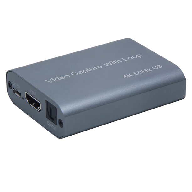 Mini 4K HD 1080p a USB 3.0 Tarjeta de captura de video Caja de grabación de juegos para transmisión en vivo AweSitey EL000178-00B