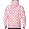 thumbnail image 7 of Lsque Irregular Plaid Pattern Casual Men's Hoodie,Hooded Sweatshirt with Kangaroo Pocket,Pullover Hoodie-Small, 7 of 7