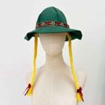 thumbnail image 5 of QIYAGBSA Women Festival Hat Braided Detail Embroidered Band Curved Brim for Oktoberfest Costume Party (Green Free Size), 5 of 6
