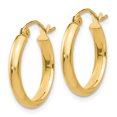 thumbnail image 2 of Boucles d'Oreilles Rondes en Or Jaune 14 Carats, 2 of 4