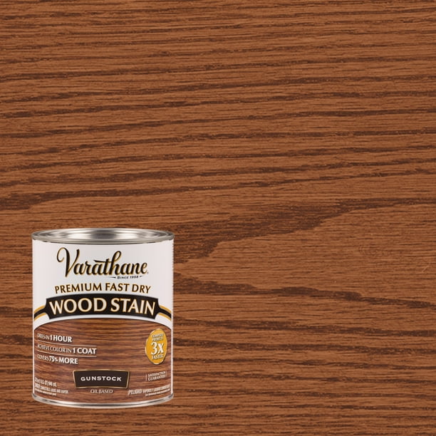 Gunstock, Varathane Premium Fast Dry Wood Stain262007, Quart