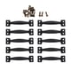 thumbnail image 1 of Manijas clásicas de arco para puertas portátiles, para muebles de puerta y comedor. Negro, 1 of 9