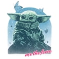 thumbnail image 2 of Boy's Star Wars: The Mandalorian The Child Use The Force  Graphic Tee White X Large, 2 of 5