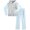 Grey Cat/Blue, variant on Baby Phat Girls Sweatsuit Set Soft Fleece Zip up Girls Hoodie Sweatshirt & Jogger Sweatpants 2 Piece