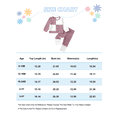 thumbnail image 3 of Kimi bear 3T Toddler Girl Outfit Set 4T Child Girls Long Sleeves Color Block Top Jegging Pants 2pcs Clothing Pink, 3 of 7