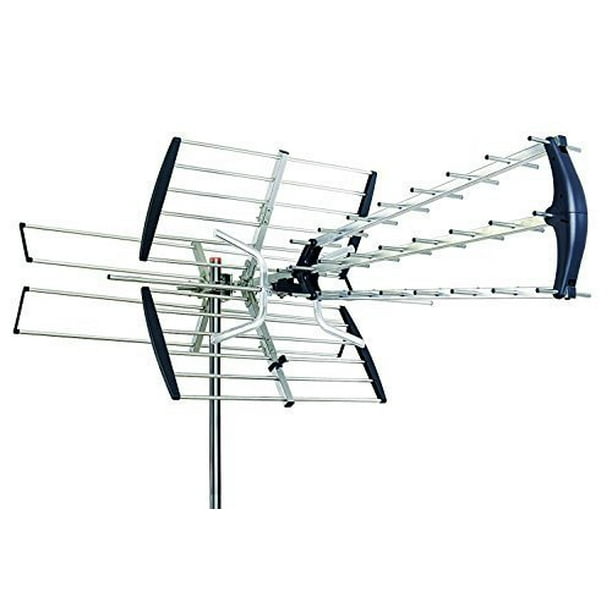 200 Miles Outdoor High Gain Uhf Vhf Free Tv Antenna Rotary Motorized Amplified Ebay