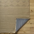 thumbnail image 4 of BoutiqueRugs Tirza Bohemian Jute and Cotton Natural Fiber Area Rug - Boho High Low Textured Geometric Area Rug for Living Room, Bedroom - Machine Washable - Tan, Beige, Cream - 2'7" x 4'5", 4 of 7