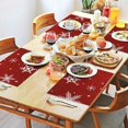 thumbnail image 5 of Merry Christmas Red Snowflake Rectangle Dining Placemat 4PCS Heat-resistant Placemats 12 X 18 Inch Winter Table Mats for Party Kitchen Dining Decor for Kitchen Dining Table,Kitchen Table Mats, 5 of 5