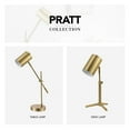 thumbnail image 4 of Globe Electric Modern Style 20" Matte Brass Desk Lamp Adjustable Height, 4 of 9