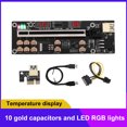 thumbnail image 4 of maskred Miner Computer PCI-E 1X to 16X Adapter 6pin Power Port PCI- Converter Extender Mining Equipment Motherboard Black 1Set, 4 of 6
