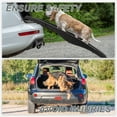 thumbnail image 2 of Unique Bargains Dog Ramp for Bed Non-Slip Portable Folding Stairs Easy Car Access Universal Model Black, 2 of 6