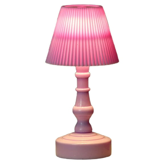 KDFWDM 5.51inch Elegant Decorative Small Table Lamp - Portable Warm White LED Atmosphere Bedside Light, Cute Desktop Decor for Bedroom with Adjustable Brightness Settings