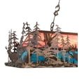 thumbnail image 3 of Meyda Tiffany 137642 Deer Through The Trees 9 Light 50" Wide Linear Pendant - Copper, 3 of 7