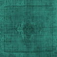 thumbnail image 1 of Ahgly Company Indoor Square Persian Turquoise Blue Traditional Area Rugs, 3' Square, 1 of 4