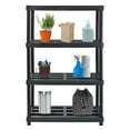 thumbnail image 1 of Juggernaut Storage 56 Inch 4 Shelf Plastic Utility Shelving Storage Unit, 1 of 6