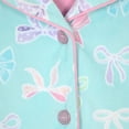thumbnail image 4 of Sleep On It Girls 2-Piece Long-Sleeve Button-Up Pajama Set with Plush Headband Gift, Big Bows, 3T, 4 of 6