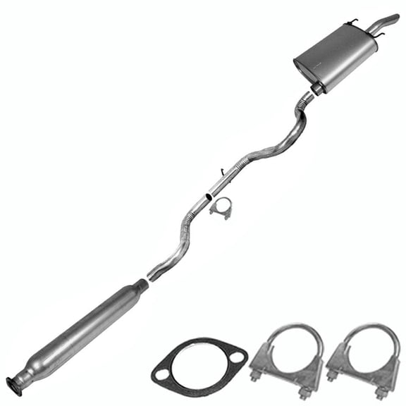 Resonator Pipe Exhaust muffler compatible with: 2003-2005 chevy monte carlo