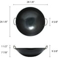 thumbnail image 6 of TrueCraftware- 26-inch Steel Curved Rim Wok- Stir Fry Pan for Chinese Japanese and Cantonese Cuisine Stir Fry Pans Traditional Woks Grilling Frying Steaming Made in Taiwan, 6 of 6