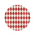 thumbnail image 2 of LADDKA 60 inch Round Beach Towel Blanket Pink Circus Retro Red Harlequin Beige Pattern Vintage Old Travel Circle Circular Towels Mat Tapestry Beach Throw, 2 of 2