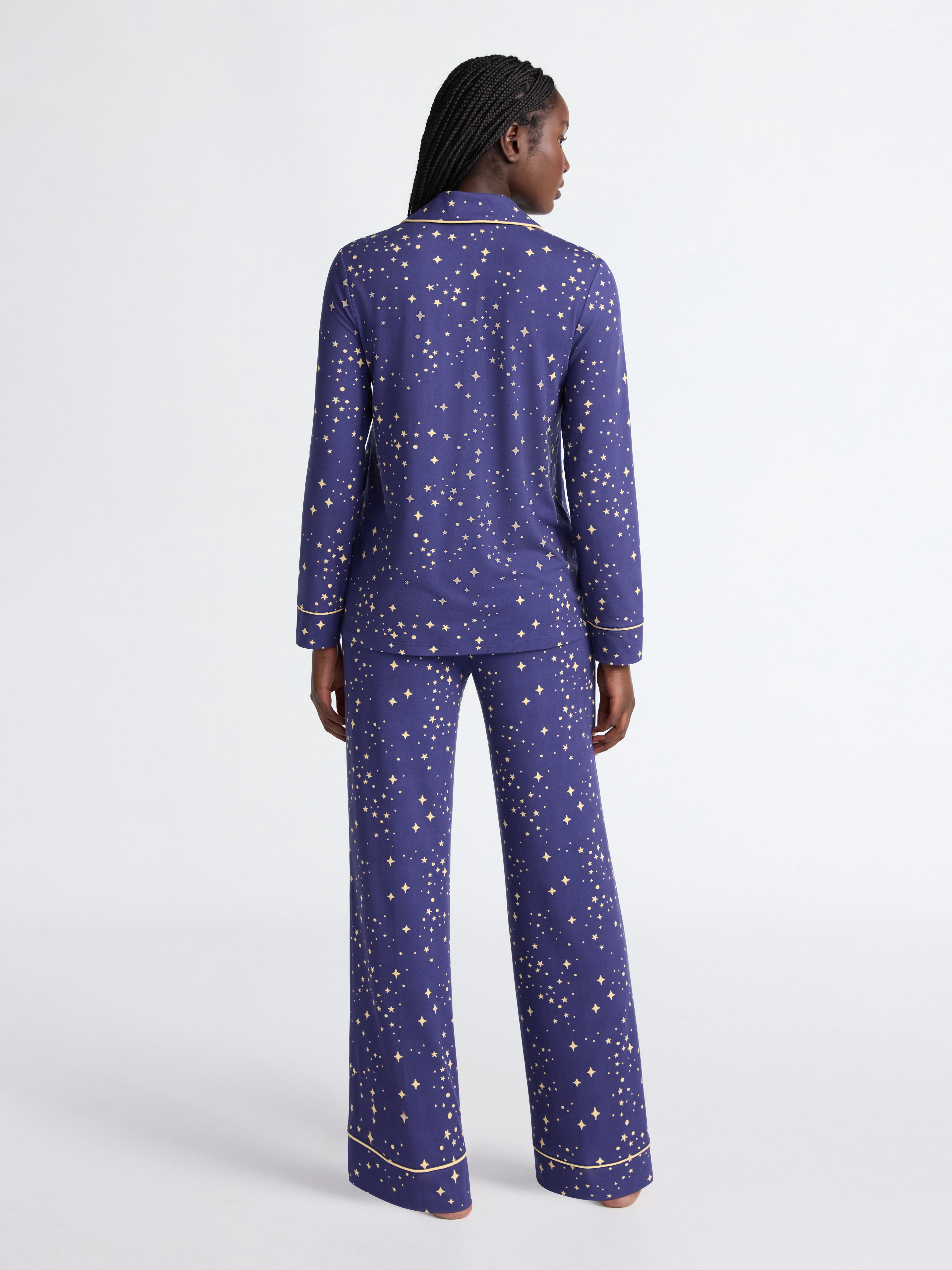 Joyspun Women’s Dreamy Soft Collection Long Sleeve Top and Pants Pajama Set, Sizes XS-4X