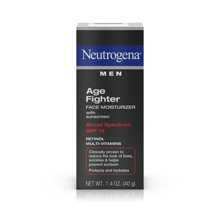 Neutrogena Men's Anti-Wrinkle Age Fighter Moisturizer, SPF 15, 1.4