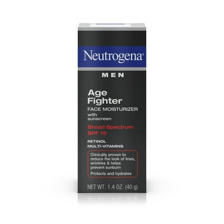 Neutrogena Men's Anti-Wrinkle Age Fighter Moisturizer, SPF 15, 1.4 (Best Mens Gradual Tan Moisturiser)