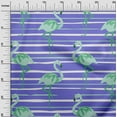 thumbnail image 3 of oneOone Cotton Poplin Medium Purple Fabric Tropical Flamingo With Stripes Dress Material Fabric Print Fabric By The Yard 42 Inch Wide, 3 of 4