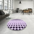 thumbnail image 4 of Ahgly Company Machine Washable Indoor Rectangle Transitional Purple Violet Purple Area Rugs, 8' x 12', 4 of 7