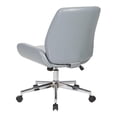 thumbnail image 5 of Chaise en Similicuir Gris Anthracite avec Base à Fini Chrome, 5 of 5