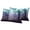 Purple Blue, variant on Teal Purple Forest Outdoor Pillow Covers 20"x12" Set of 2, Waterproof Throw Pillow Covers for Patio Furniture, Vintage Foggy Woods Tree Decorative Cushion Pillowcases for Garden Porch Couch Sofa