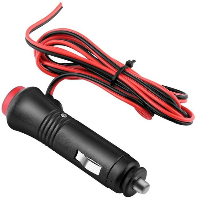 Enchufe del Encendedor de Cigarrillos del Coche Conector del Encendedor de Cigarrillos 12V-24V Fusible del Interruptor de Encendido y Apag con Perilla de Interruptor de Cable Automotriz